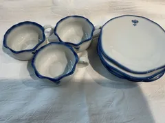 BEE HOUSE カップ＆ソーサーセット 花柄 レトロ ヴィンテージ｜Cup & Saucer Set Floral Vintage (3 Cups, 5 Saucers)