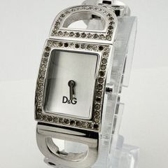 稼働】D&G クォーツ ストーンベゼル シルバー レディース腕時計 - メルカリ