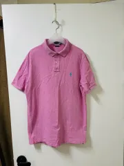 ポロラルフローレン ピンク 半袖 カラーTシャツ QR 正規品