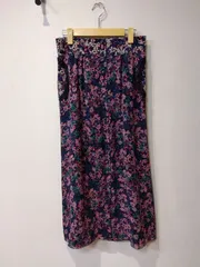 M20　leur logette　ルールロジェット　スカート　ロング　花柄　表側ボタン　日本製　サイズ2のサムネイル