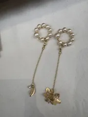 コットンパール2wayイヤーカフ 1点