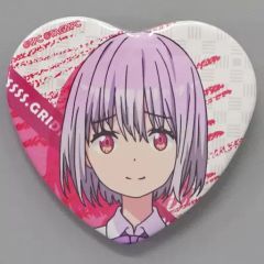 【中古】バッジ・ピンズ 新条アカネ(正面) ハート型缶バッジ 「DMMスクラッチ! SSSS.GRIDMAN」 D-4賞