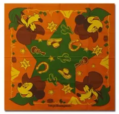 【中古】アクセサリー(非金属)(キャラクター) ミッキー＆グーフィー(WESTERN COW BOY) バンダナ 「ディズニー」 東京ディズニーランド限定 ザ・ダイヤモンドホースシュー入店特典