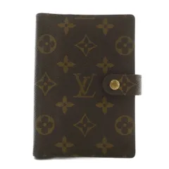 ルイヴィトン LOUIS VUITTON アジェンダ PM システム手帳カバー PVC レザー モノグラム 総柄 茶色 ブラウン /XZ ■OH ■GY17