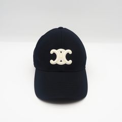 CELINE トリオンフ ヴィヴィエンヌ ブラック ベースボールキャップ