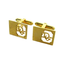 クリスチャンディオール Christian Dior カフスボタン アクセサリー ロゴ スクエア ゴールド色 ■GY11 /MQ ■OH
