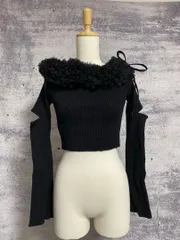 イートミー　チュールフリルオフショルニットTOP