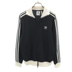 adidas Originals アディダスオリジナルス トレフォイルロゴ ベッケンバウアー トラックジャケット XL ブラック ジャージ メンズ 古着