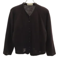 Pierre Cardin ピエールカルダン ウール 長袖 ニットカーディガン L ブラウン レディース 古着のサムネイル