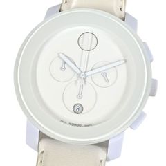 MOVADO ミュージアム 自動巻き ホワイトレザー - メルカリ