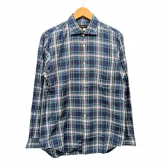 COMME des GARCONS HOMME PLUS コムデギャルソン オムプリュス 長袖チェックシャツ PA-B045 ブルー系 サイズ S 641913
