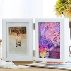 【新品】 WEISHY 母の日のプレゼント ソープフラワー フォトフレーム 誕生日プレゼント 女性 造花 ギフト 結婚祝い 卒業祝い 枯れない花 写真立て 還暦祝い 退職祝い 古希祝い 敬老の日 小物 インテリア フラワーボックス 1