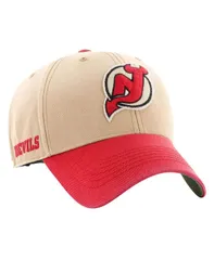 47 ブランド メンズ アクセサリー 帽子 ジャージー 47 Brand Mens Khaki Red Distressed New Jersey Devils Dusted Sedgwick MVP Adjustable Hat Khaki Red レッド