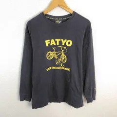 00s FAT エフエーティー スウェット ロゴプリント ブラック SKINNYサイズ メンズ 古着 ストリート アメカジのサムネイル