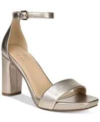 ナチュライザー レディース シューズ サンダル アンクル Naturalizer Womens Joy Square Toe Ankle Strap Dressandals Light Bronze Leather