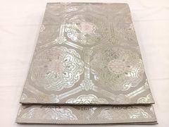 A3246 ○高級 正絹 六通 袋帯 華文 花文 - メルカリ