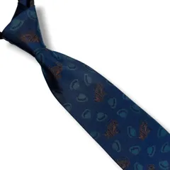 SONIA RYKIEL ソニアリキエル 幾何学模様 パネル柄 麦わら帽子 ブランドネクタイ 総柄 メンズネクタイ 高級シルク