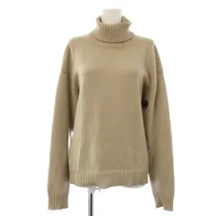 エルメス HERMES ニット セーター カシミヤ M ベージュ タートルネック