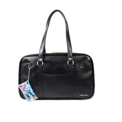 AngelBlue スクールバッグ 合皮 スクバ 大容量 中学生 高校生 女子高生 通学 かわいい キャラクター ナカムラくん ギフト プレゼント ブラック ab001