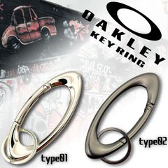 オークリー OAKLEY 互換 カラビナ キーリング ストラップ 高級感 重厚
