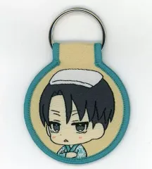 【中古】雑貨 リヴァイ ワッペンキーホルダー 「進撃の巨人×極楽湯・RAKU SPA 休まなくては勝てない・・・ お風呂の民～The SENTO Seazon～」