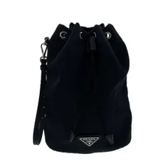 【値下げ】PRADA プラダ Re-Nylon ポーチ ハンドバッグ 1NS369 メンズ ナイロン ブラック 中古