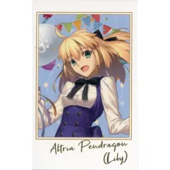 【中古】紙製品 セイバー/アルトリア・ペンドラゴン〔リリィ〕 「Fate/Grand Order Fes. 2025 ～10th Anniversary～ ポートレイトコレクション Fes.2019描き下ろしサーヴァントA」
