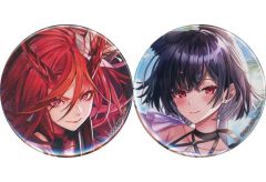 [중고] 배지 핀즈 슈라 슈리 유브레나 56mm 캔 배지 2개 세트 [MAGIC 복권 퀴즈 RPG 마법사와 검은 고양이 위즈 12th ANNIVERSARY 복권] D-4상
