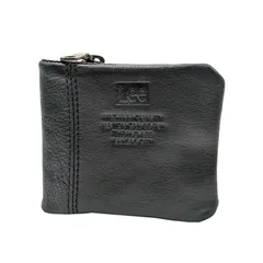 【Lee】320-2112 二つ折り財布 折り財布 本革 レザー 財布 ウォレット ブラック シンプル 無地 コンパクト 使いやすい 普段使い ユニセックス プレゼント