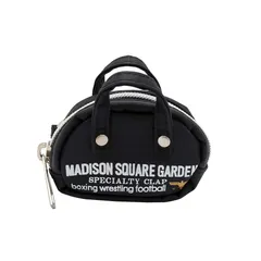 【クリックポスト/時間指定不可】【MADISON SQUARE GARDEN】432-141 ミニマルポーチ 小物ケース カラビナ付き マジソンバッグ ユニセックス ギフト ブラック