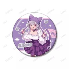 【中古】バッジ・ピンズ 新条アカネ(猫の着ぐるみver./名前あり) 「グリッドマン ユニバース アニメイト通販フェア 描き下ろし 動物着ぐるみver. トレーディング缶バッジ」