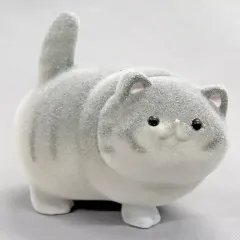 【中古】トレーディングフィギュア ひねりポーズ キジトラ白 「牛人のぽちゃぽちゃおキャット様 フロッキーフィギュア 2匹目」のサムネイル