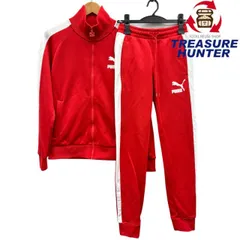 PUMA アイコニック T7 トラックジャケット&トラックパンツ サイズS レッド 2024モデル プーマ 【107113279002】