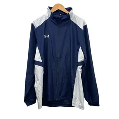 UNDER ARMOUR(アンダーアーマー) ブルゾン サイズXXL XL メンズ ネイビー×白 長袖/春・秋物