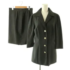 ドルチェ&ガッバーナ ドルガバ DOLCE&GABBANA スーツ セットアップ ジャケット 膝丈スカート 46 グレー /SY ■OS