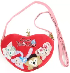 【中古】雑貨 集合(ハート) ショルダーポーチ 「Duffy and Friends-ダッフィー＆フレンズ-」 香港ディズニーランド限定