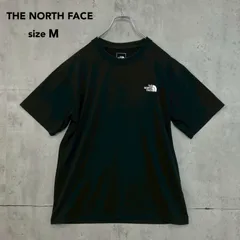 THE NORTH FACE ザノースフェイス NT32349 ブラック Mサイズ 半袖 Tシャツ バンダナ柄 スクエアロゴ プリント バックプリント クルーネック ショートスリーブ 丸首 ロゴ入り ティーシャツ 黒色 ハーフスリーブ ★ ■◆