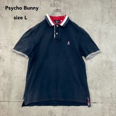 Psycho Bunny ポロシャツ ネイビー ピンクライン XL - メルカリ