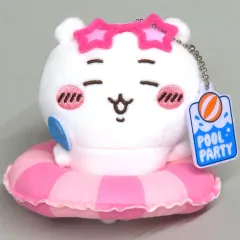 【中古】ぬいぐるみマスコット・ぬいぐるみバッジ ちいかわ サマーシリーズ 浮き輪マスコット 「ちいかわ なんか小さくてかわいいやつ×MINISO」 中国限定