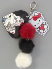 【中古】キーホルダー 富江＆ハローキティ(ブラック) ハートキーホルダー 「エニマイくじ 富江×ハローキティ」 B賞