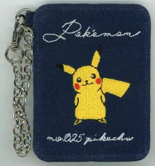 【中古】財布・パスケース ピカチュウ デニム 刺繍パスケース 「ポケットモンスター」