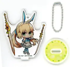 【中古】アクリルスタンド・アクリルパネル バーサーカー/アルトリア・キャスター(水着) 描き下ろしSDイラスト使用ミニアクリルスタンド 「Fate/Grand Order バーサーカー/アルトリア・キャスター 1/7 ABS＆PVC製塗装済み完成品」 アニプレ