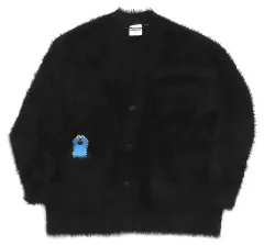 【中古】アウターウェア スンスン オーバーサイズカーディガン ブラック Mサイズ 「パペットスンスン×GU」