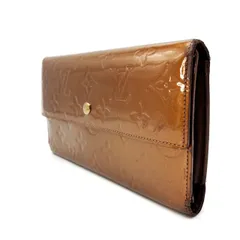 【良品】LOUIS VUITTON ルイヴィトン ヴェルニ モノグラム 長財布 小銭入れ パテントレザー ブラウン 茶色 レディース ユニセックス 男女兼用のサムネイル