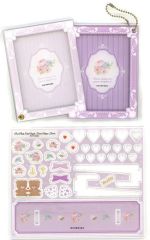 [Used] Miscellaneous Goods: Purple Pair Photo Card Acrylic Frame Antique Flower "fanfancy+ in GiGO"