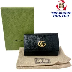 GUCCI GGマーモント 6連キーケース 456118 ブラック グッチ 【102062097007】
