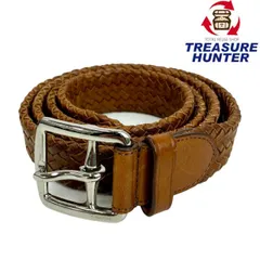 COACH レザー メッシュベルト 64459 ブラウン コーチ 【102058450007】