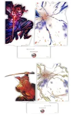【中古】アクリルスタンド・アクリルパネル 全2種セット レイヤードアクリルスタンド 「劇場版 鬼滅の刃 無限城編 第一章 猗窩座再来 第五弾キービジュアル WEBSHOPくじ 善逸vs獪岳」 B賞