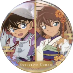 【中古】バッジ・ピンズ 江戸川コナン＆灰原哀 「名探偵コナン トレーディング缶バッジ 秋の華和装」