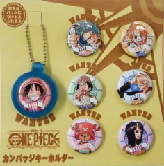 【中古】キーホルダー・マスコット(キャラクター) 麦わらの一味 カンバッジキーホルダー(缶バッジ7個セット) 「ワンピース」 ジャンプフェスタ2003グッズ